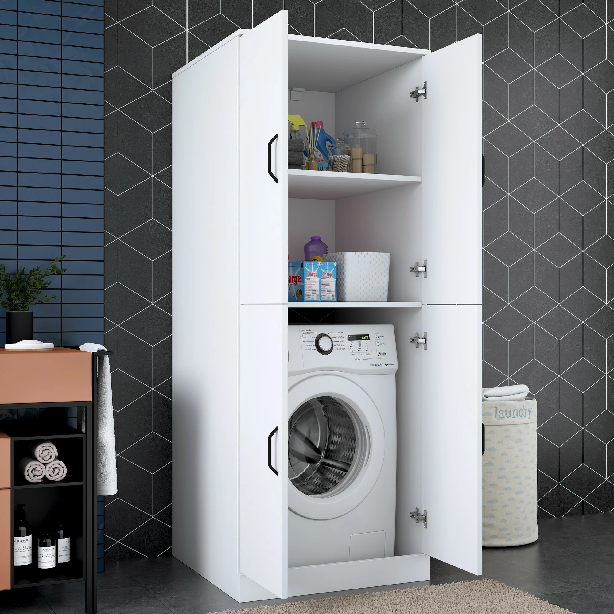 Omara za pralni stroj Hanah Home KD109 - 3198, bela