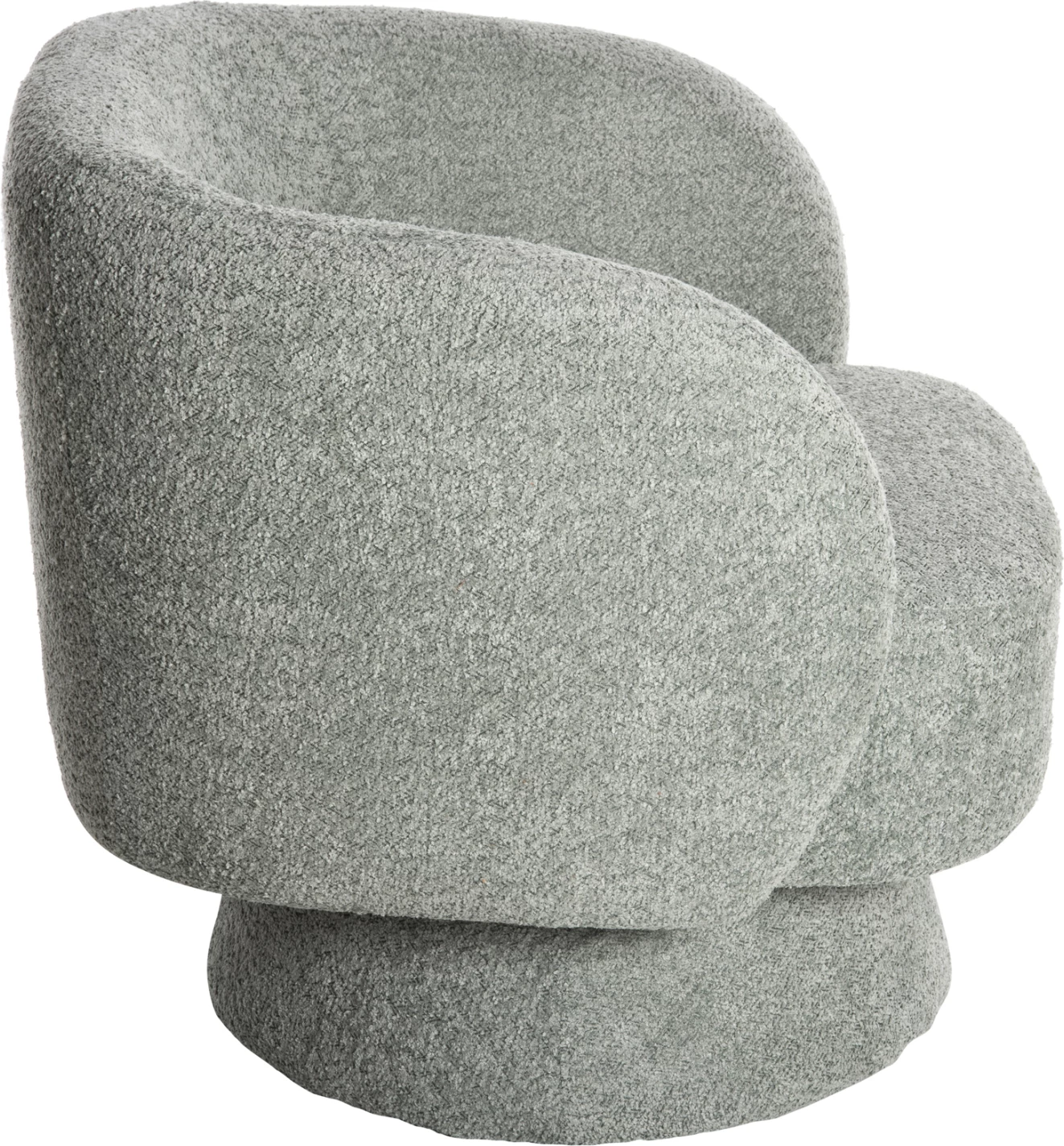Vrtljivi naslanjač KARLEN FH9592.05 pistacija zelena boucle tkanina 79x79x76 cm