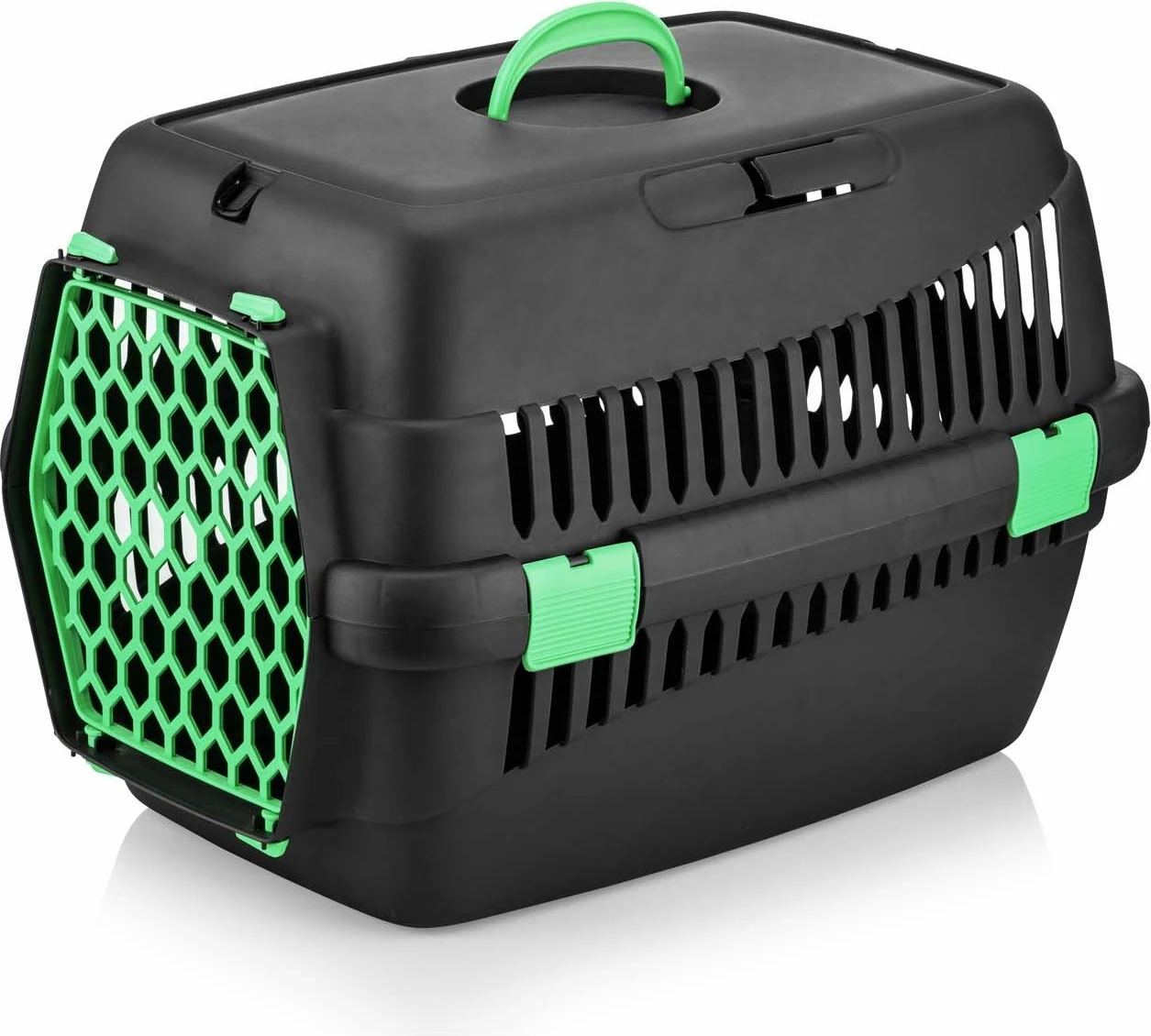 Transportna škatla za živali, Paws & Whiskers, 5096-S-4, črna in morsko zelena