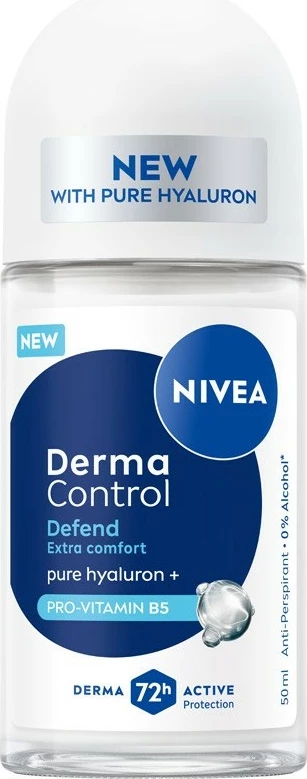 Antiperspirant roll-on za ženske Derma Control Defend Nivea, 50 ml