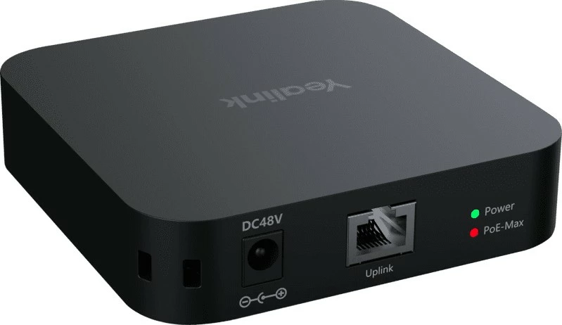 Kompakten Gigabit PoE+ switch Yealink RCH40 E2, črn