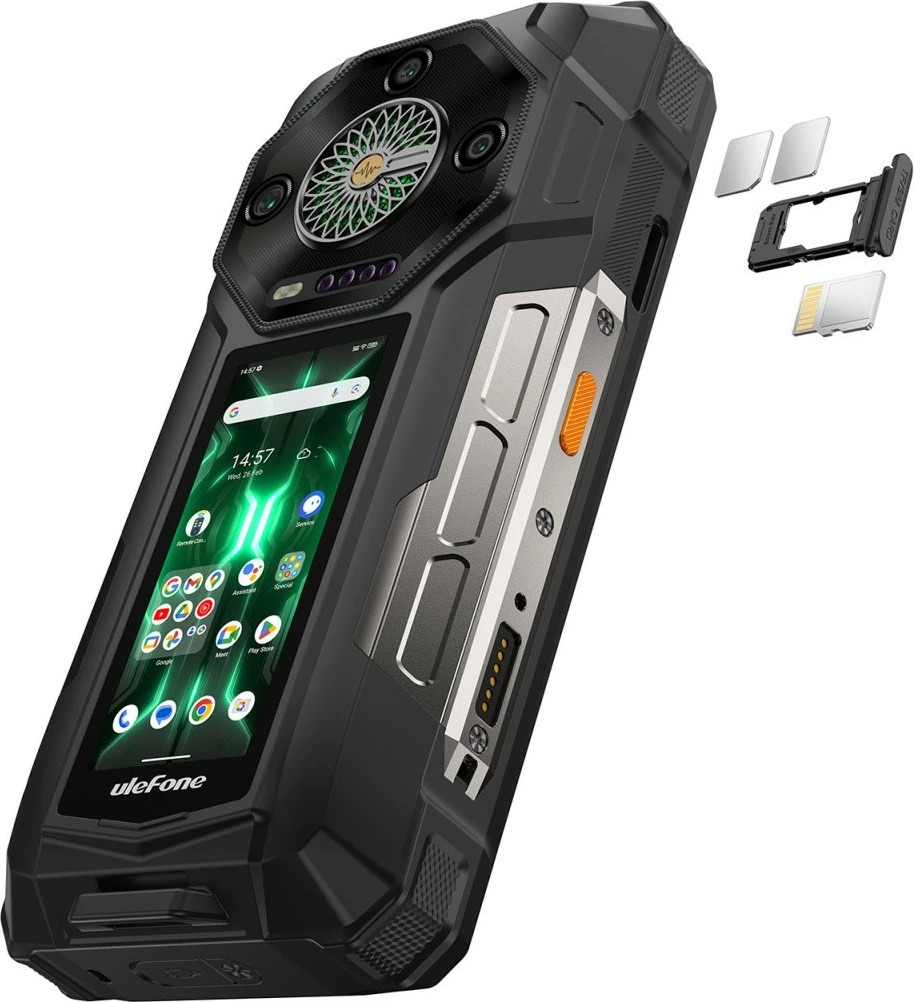 Pametni telefon odporen Ulefone Armor 33 Pro 5G, 16/512GB, črn