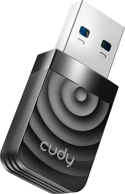 Brezžični USB Cudy WU1300S, 1267 Mbps, črn