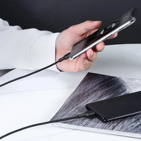 USB kabel AUKEY CB-CL02, 1,2 m, črn