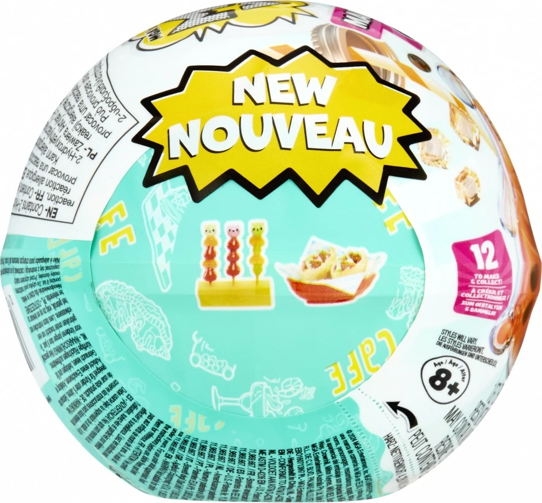 Set miniatur hrane Make It Mini Foods: Cafe, MGA Miniverse, plastika, 1 kos
