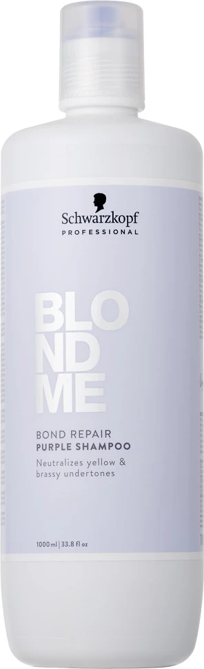 Nevtralizirajoč šampon za ženske BlondMe Bond Repair Purple Schwarzkopf Professional, 1000 ml