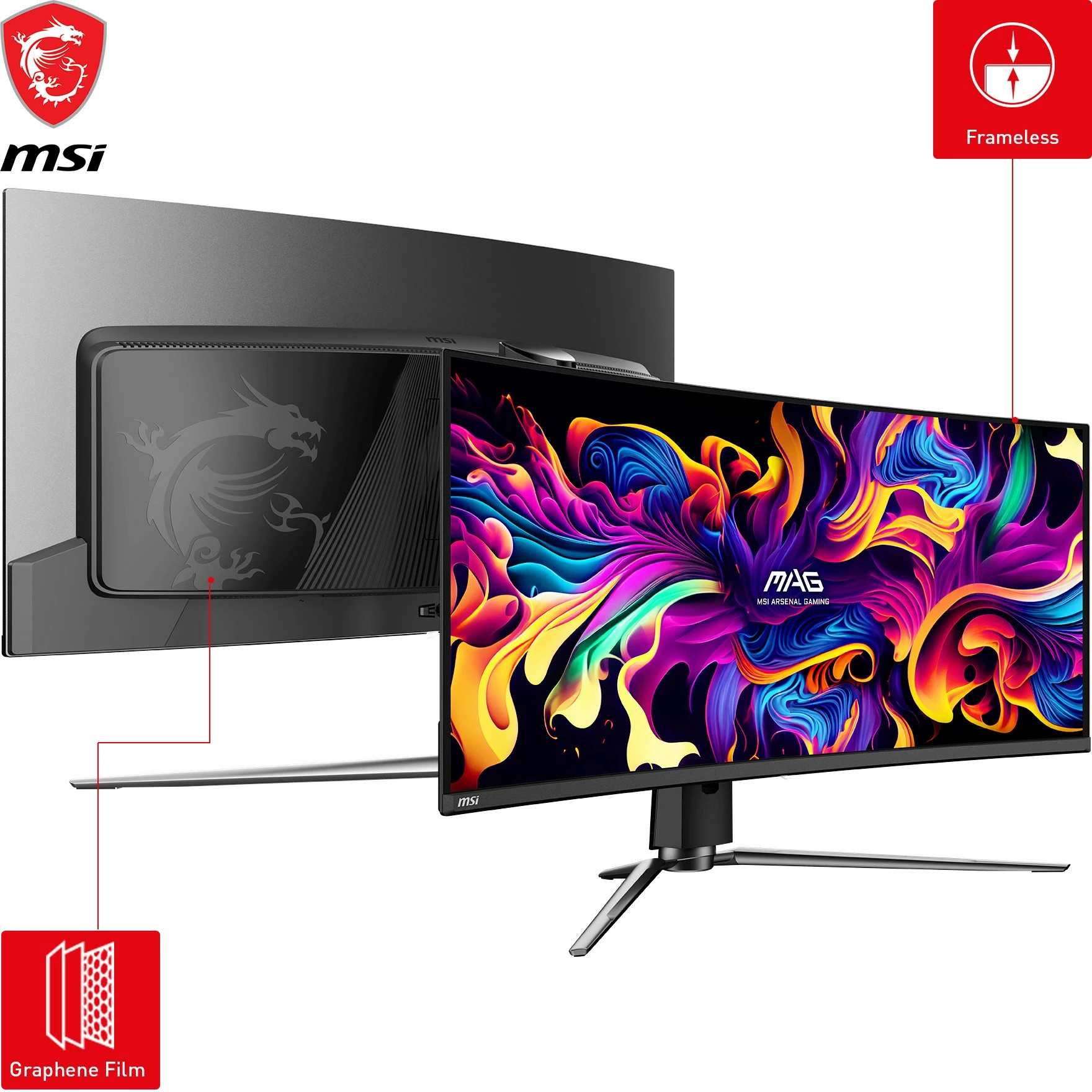 Igralni monitor 34,18" UWQHD OLED, 175 Hz — MSI MAG 341CQPDE