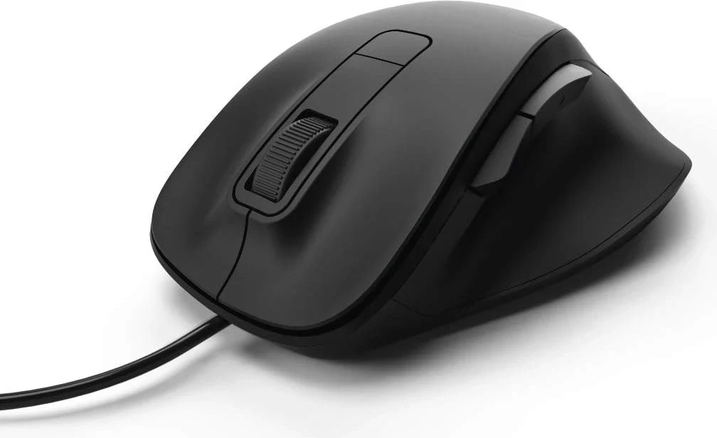 Ergonomska žična miška, črna Hama MC-500
