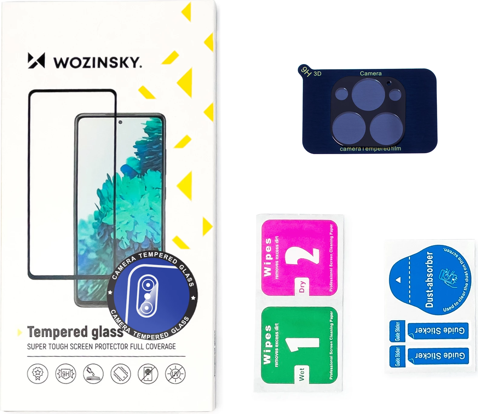 Kaljeno steklo za kamero, Wozinsky, za Samsung Galaxy S22+, 9H, prozorno