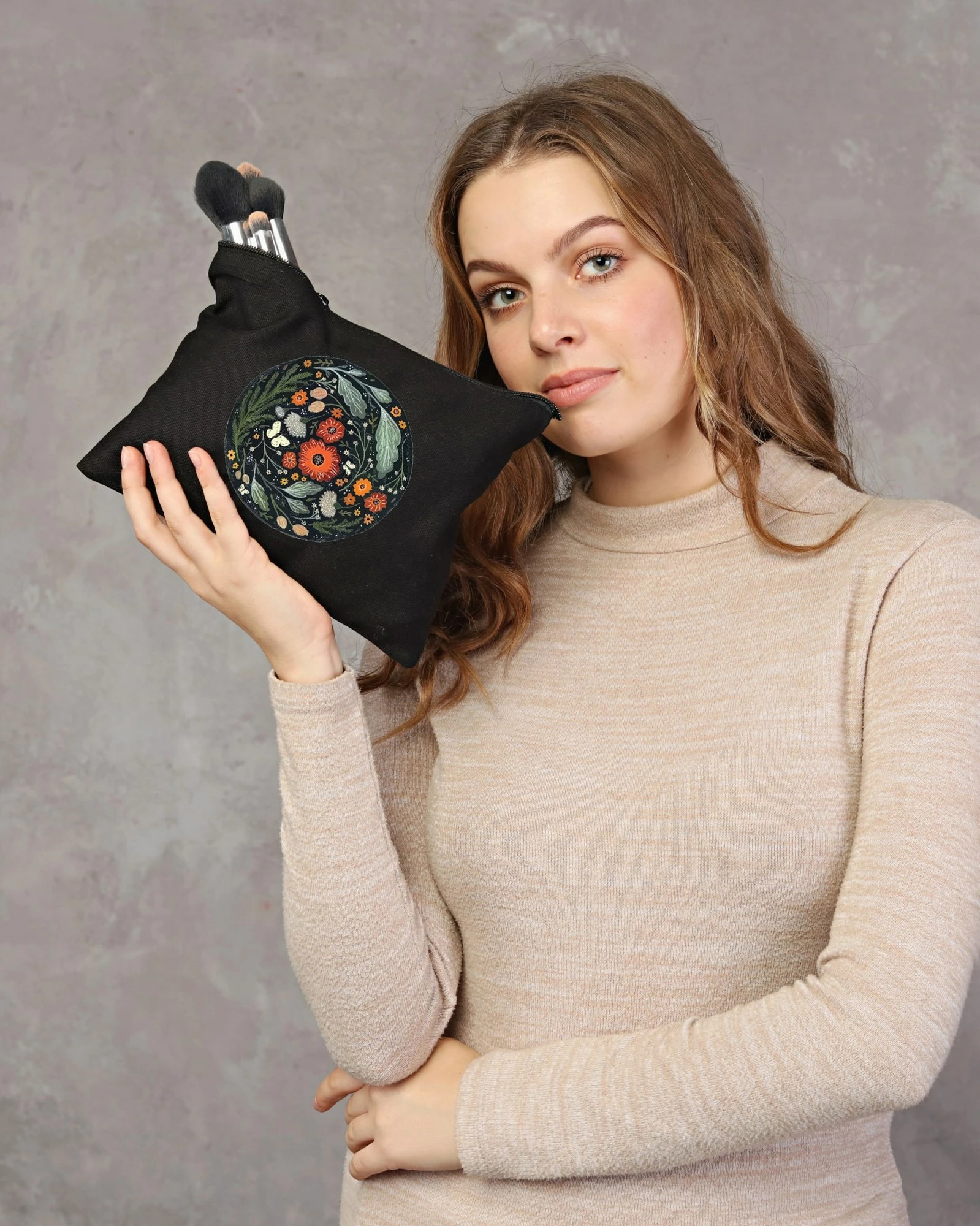 Toaletna torbica za ličila 25x18 cm, črna, Zoozie Bags