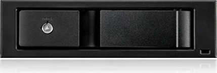 Kovinska kaseta za 3,5" SATA v 5,25" ležišču ICY BOX IB-158SK-B, aluminij, črna