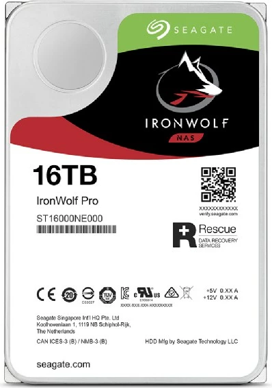 Notranji trdi disk 16TB Seagate IronWolf Pro ST16000NT001, 7200 RPM, 3,5"