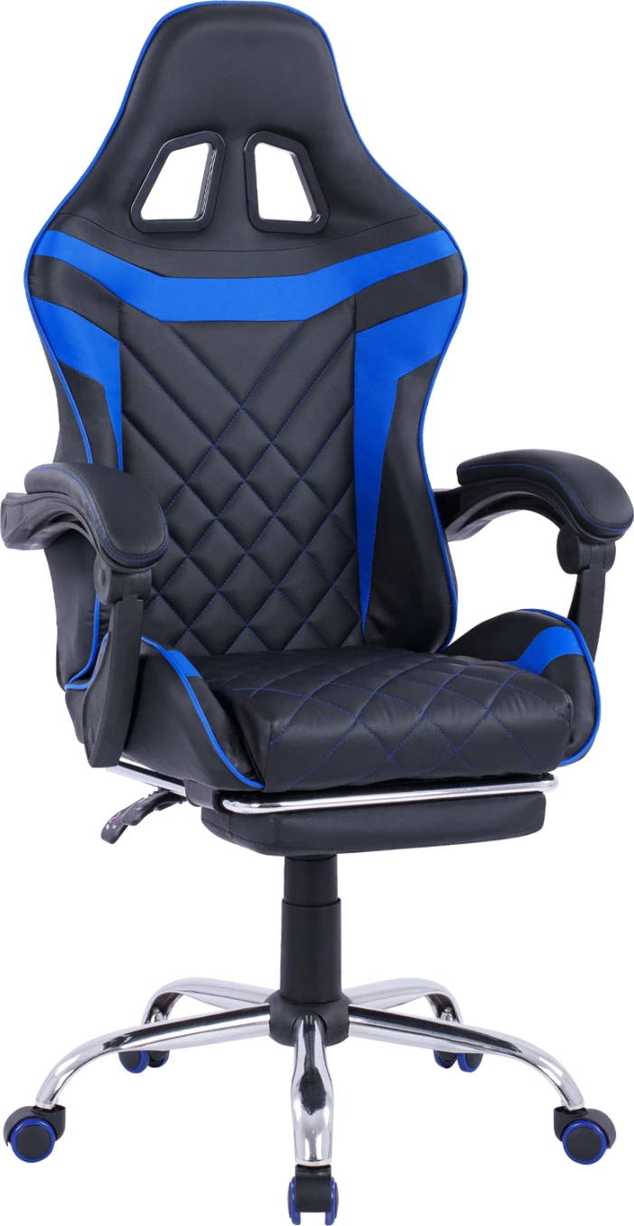 Igralni stol z nagibnim naslonjalom in pručko FH1157.08 Črno-Modra