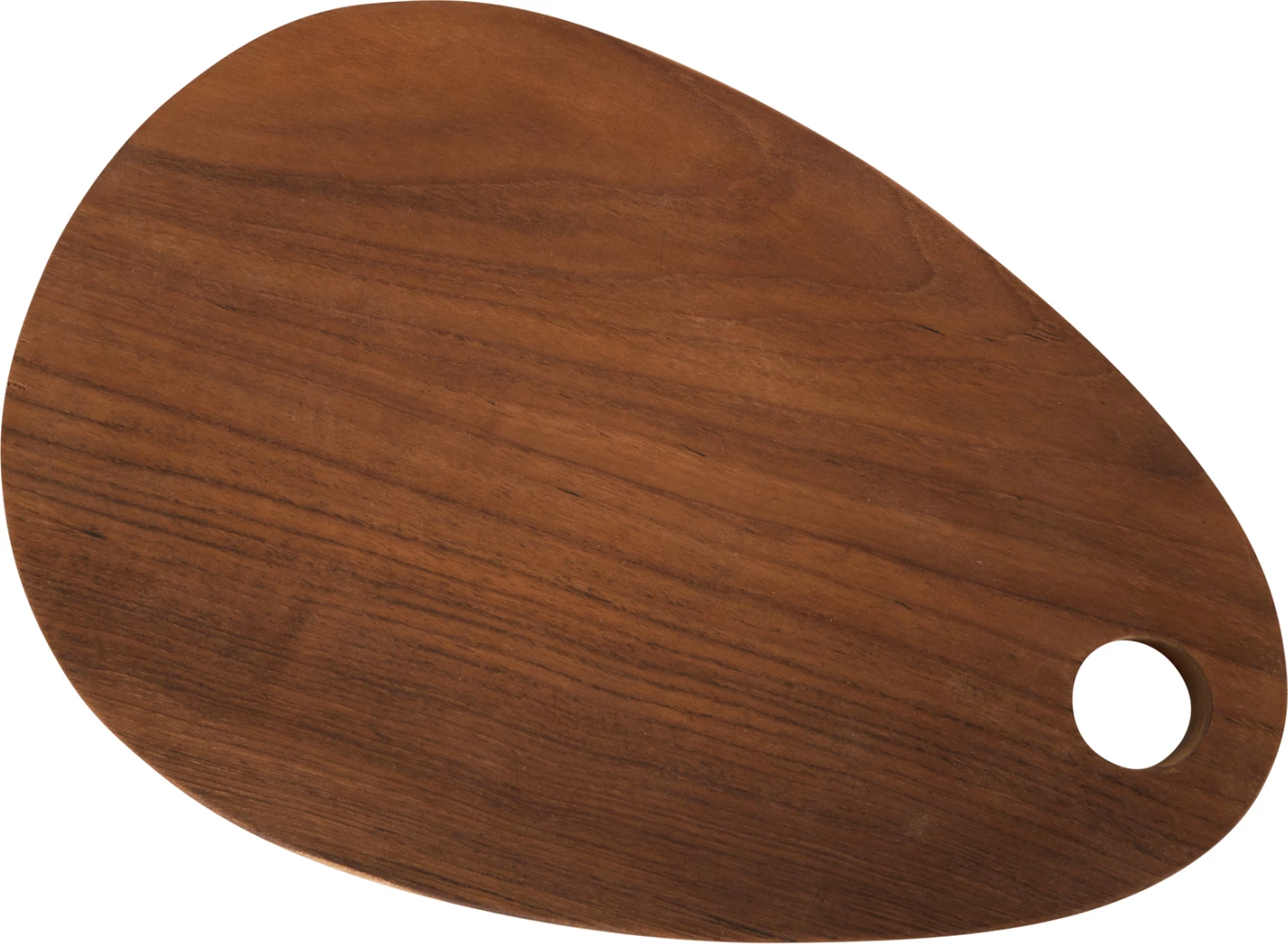 Deska za rezanje za kuhinjo FH4288 iz tikovine v naravni barvi - z luknjo za obešanje 20,5x30,5x2Hcm