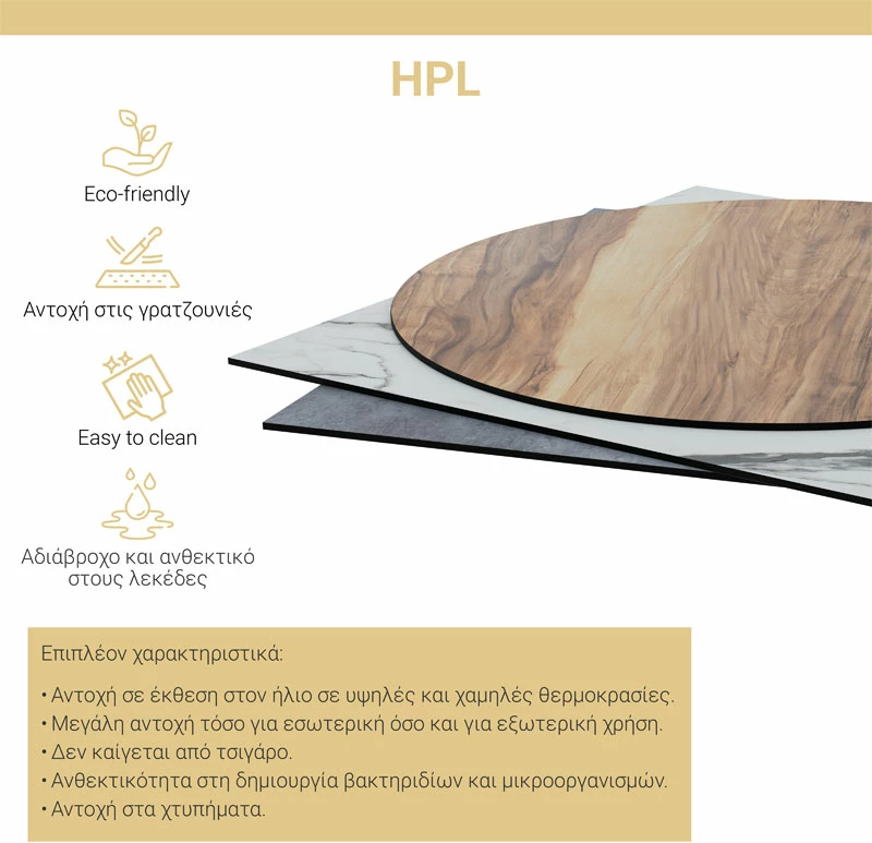 Namizna plošča, cementno siva, 60x60 cm, 12 mm, Inspire