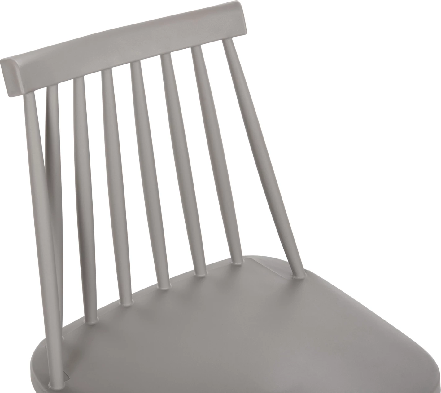 Barski stol srednje višine VANESSA FH9300.20 polipropilen & kovina-siv 45,5x46x97Hcm, set 2 kosov