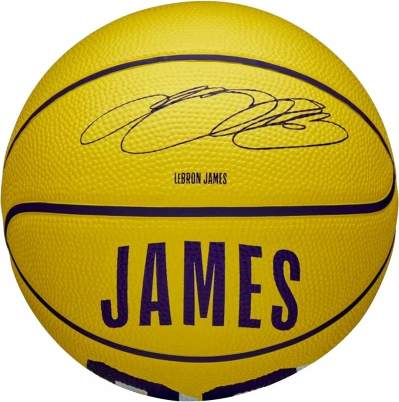 Košarkarska žoga Wilson LeBron James, rumena