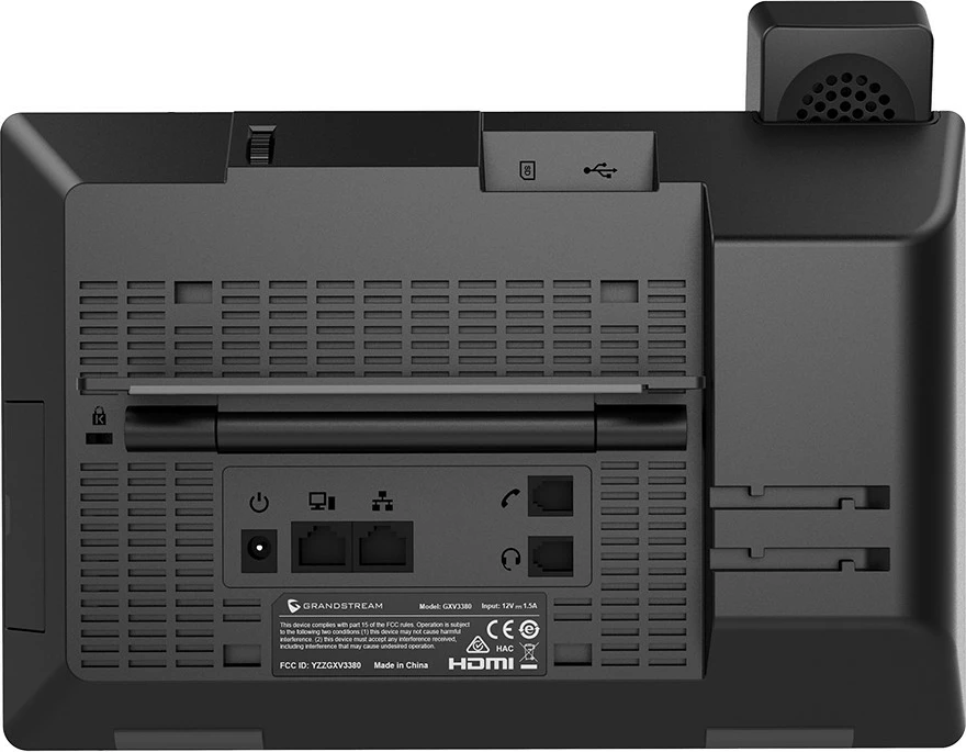 Video IP telefon, Grandstream GXV3480, Android, 8” zaslon, črn