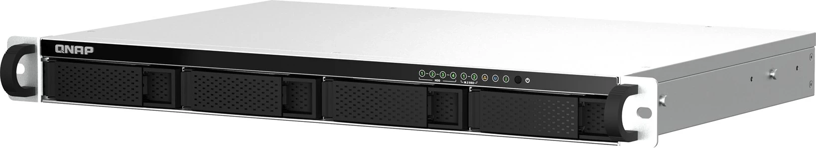 Močan NAS, QNAP TS-464eU, Intel Celeron N5095, 8 GB DDR4, Rack 1U, črn