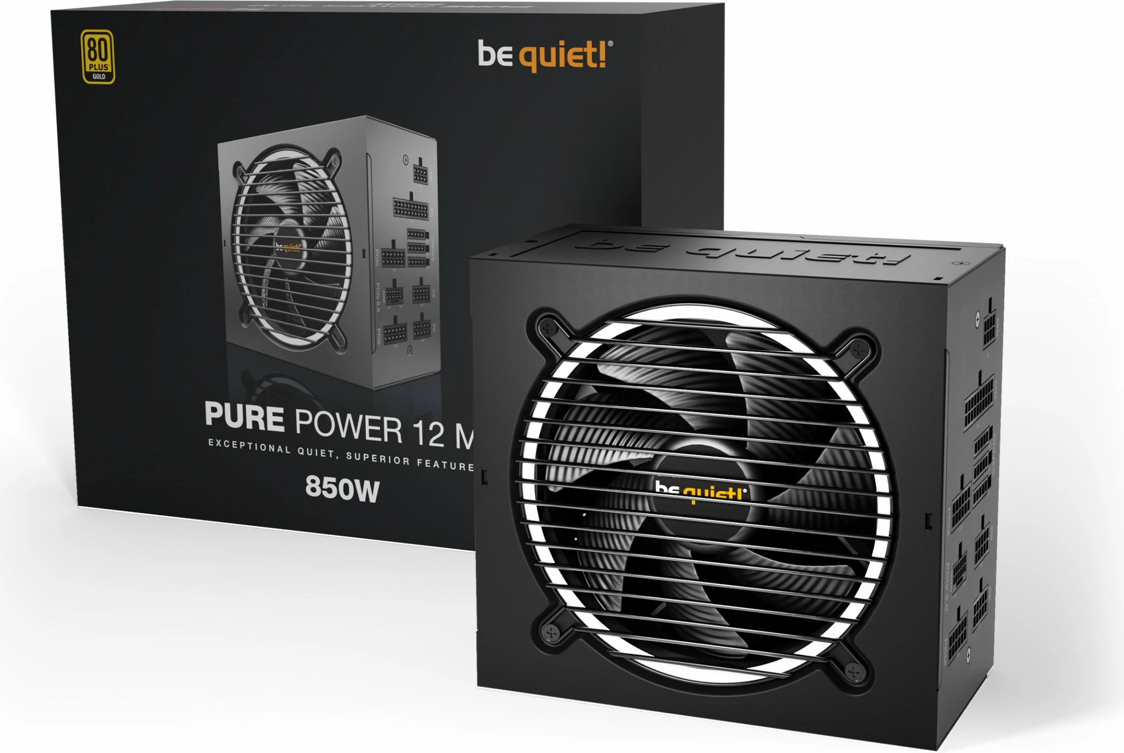 Napajalnik be quiet! Pure Power 12 M, 850 W, 100 - 240 V, 900 W, 50 - 60 Hz, 12 / 6 A, aktiven