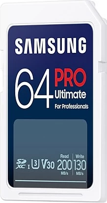 Kartica pomnilnika PRO Ultimate 64GB SDXC UHS‑I, 200 MB/s, Samsung, bela
