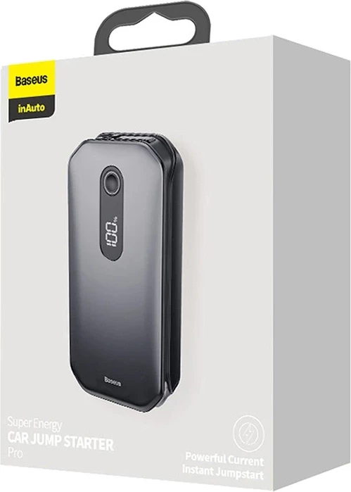 Zagonnik avtomobila in powerbank, Baseus Super Energy Pro CRJS03-01, 12000 mAh, 1000 A, USB/USB-C, črn