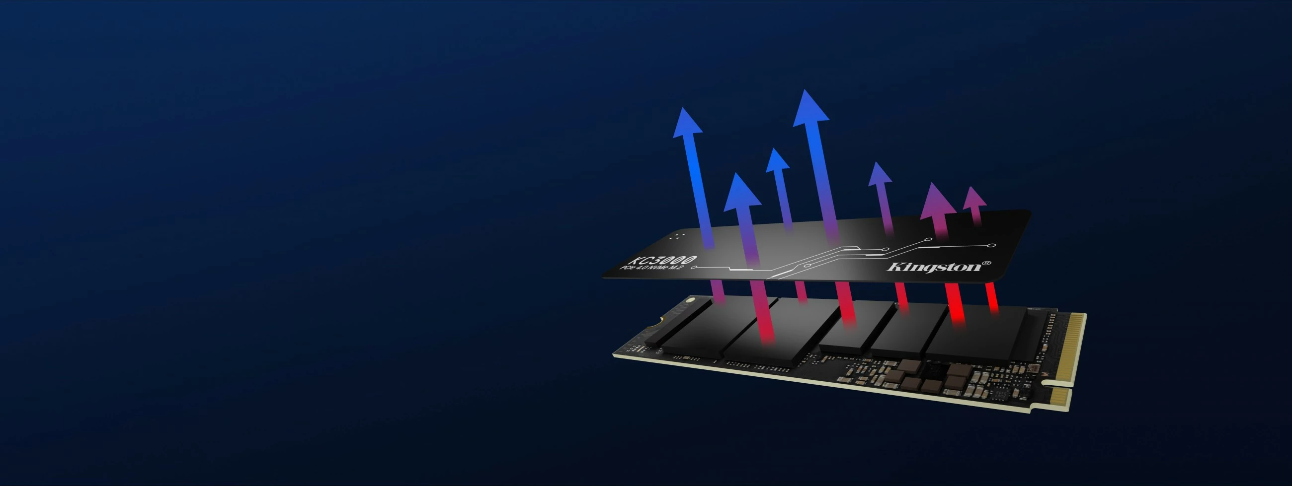 Visokozmogljiv SSD KC3000, 2,05 TB, M.2, 7000 MB/s - Kingston