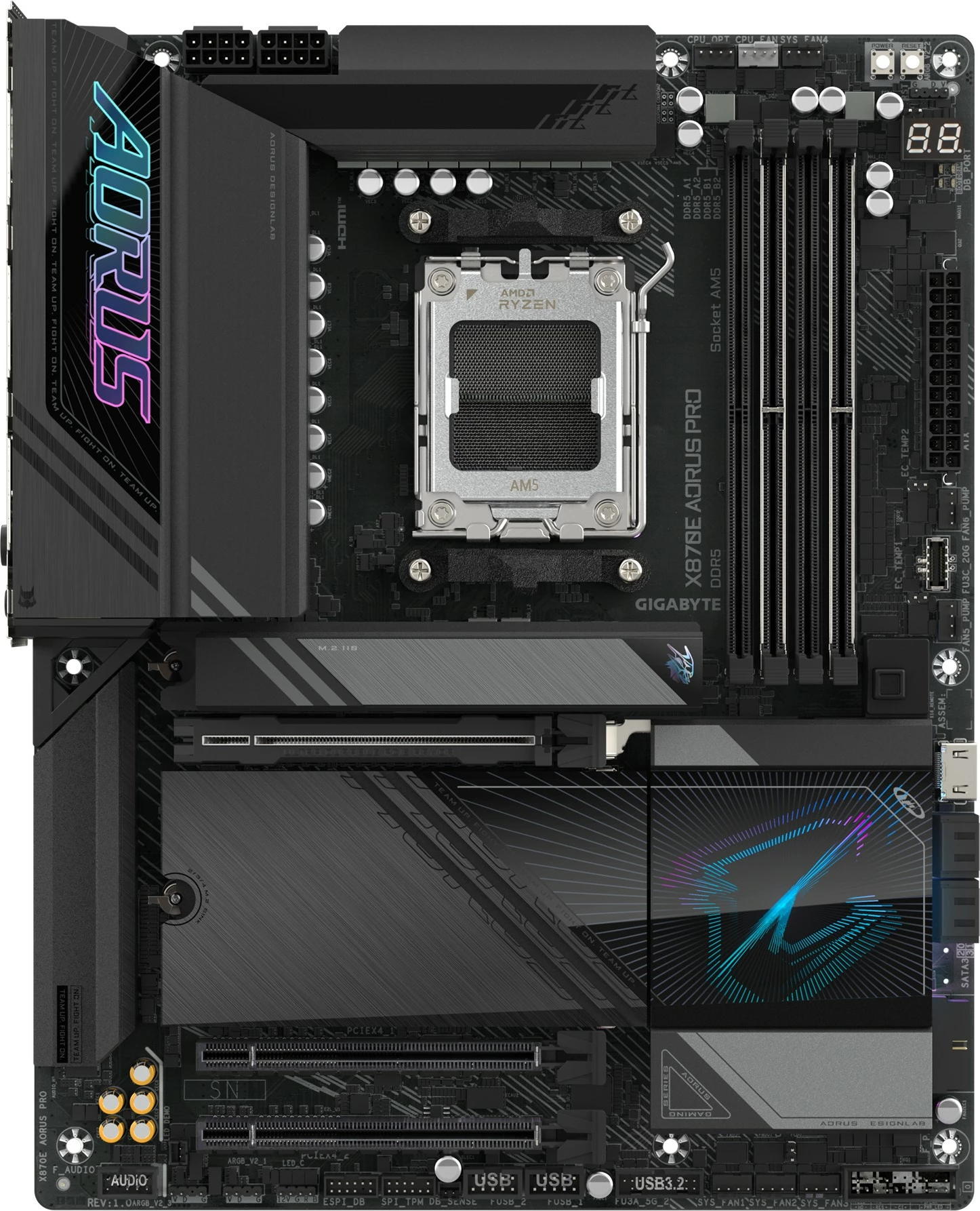 Matična plošča Gigabyte X870E AORUS PRO, Socket AM5, DDR5, Wi-Fi 7
