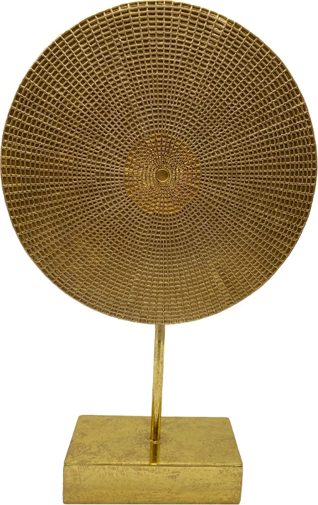Dekorativen disk Skiva, polirezina, zlata, 23x7x36 cm