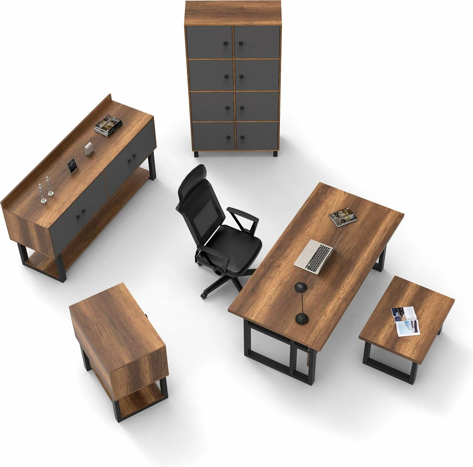 Set pisarniškega pohištva Skye Decor, Mn11-Ba
