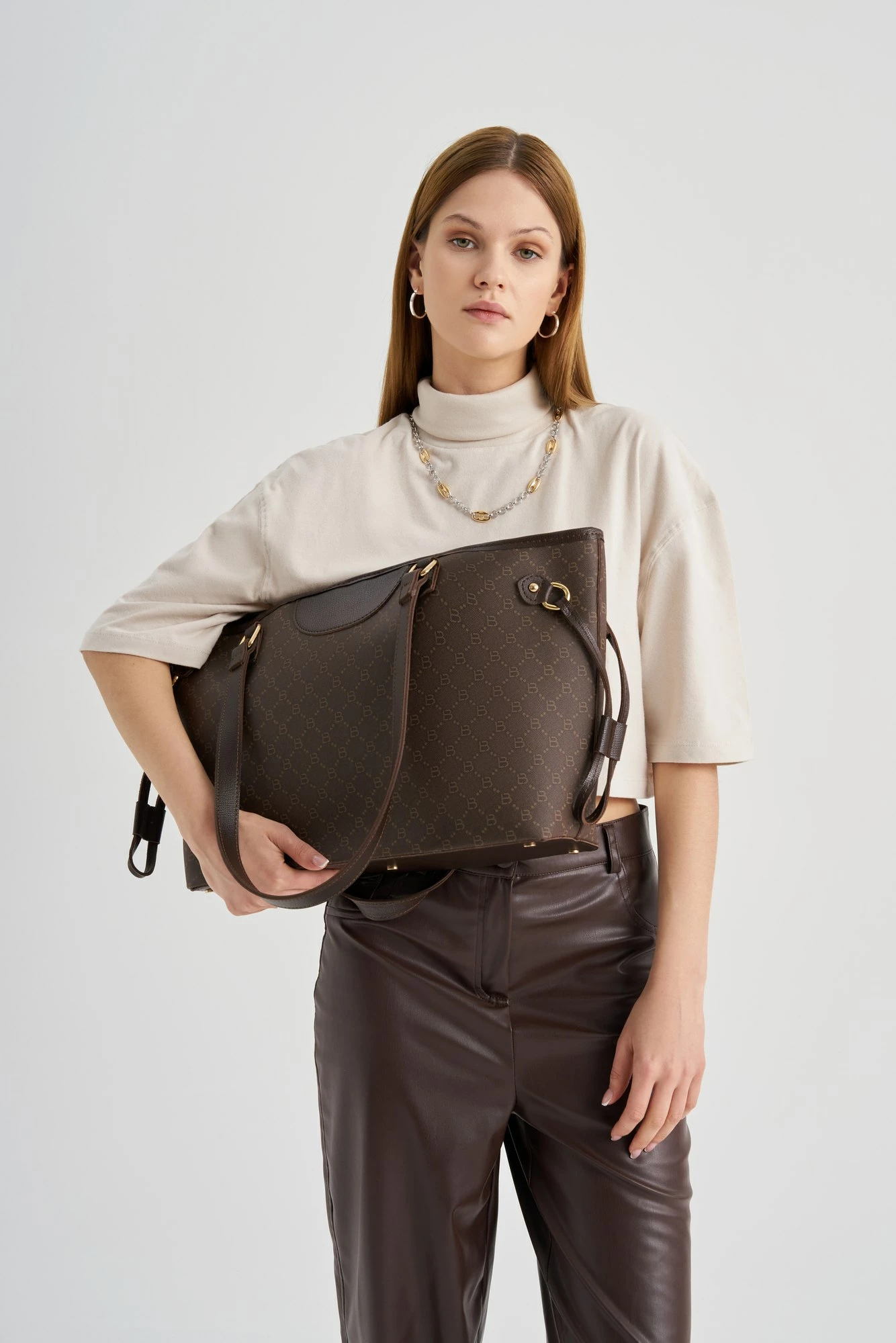 Tote torba Lucky Bees, 355 v2, rjava