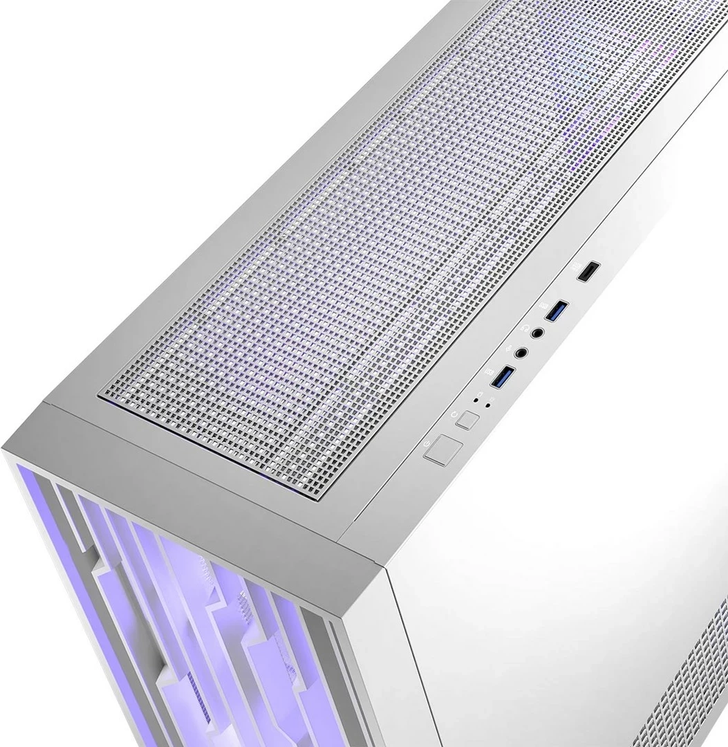 Ohišje z ARGB osvetlitvijo MODECOM VOLCANO PERUN APEX MIDI, belo