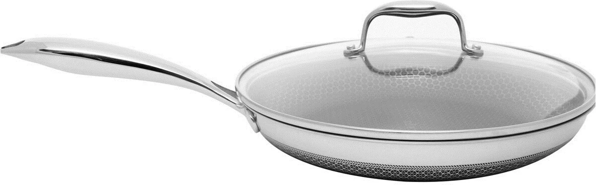 Ponev z lopato Black Cube 28 cm KOHERSEN, s pokrovom, srebrna