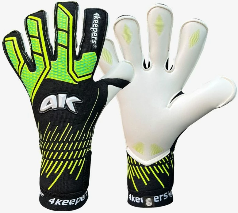 Rokavice za vratarje, moške, črne in zelene 4keepers