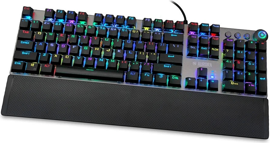 Mehanska/LED osvetljena tastatura iBox Aurora K-4 USB, črna