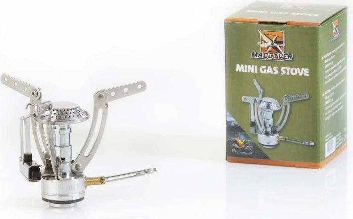 Prenosni štedilnik za turizem MacGyver, siv/srebrn