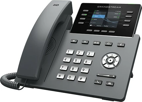 Napreden IP telefon Grandstream GRP2624, 8 linij, črn