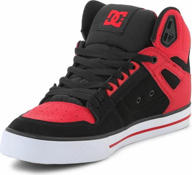 Visoke čevlje za moške DC, črno-rdeče
