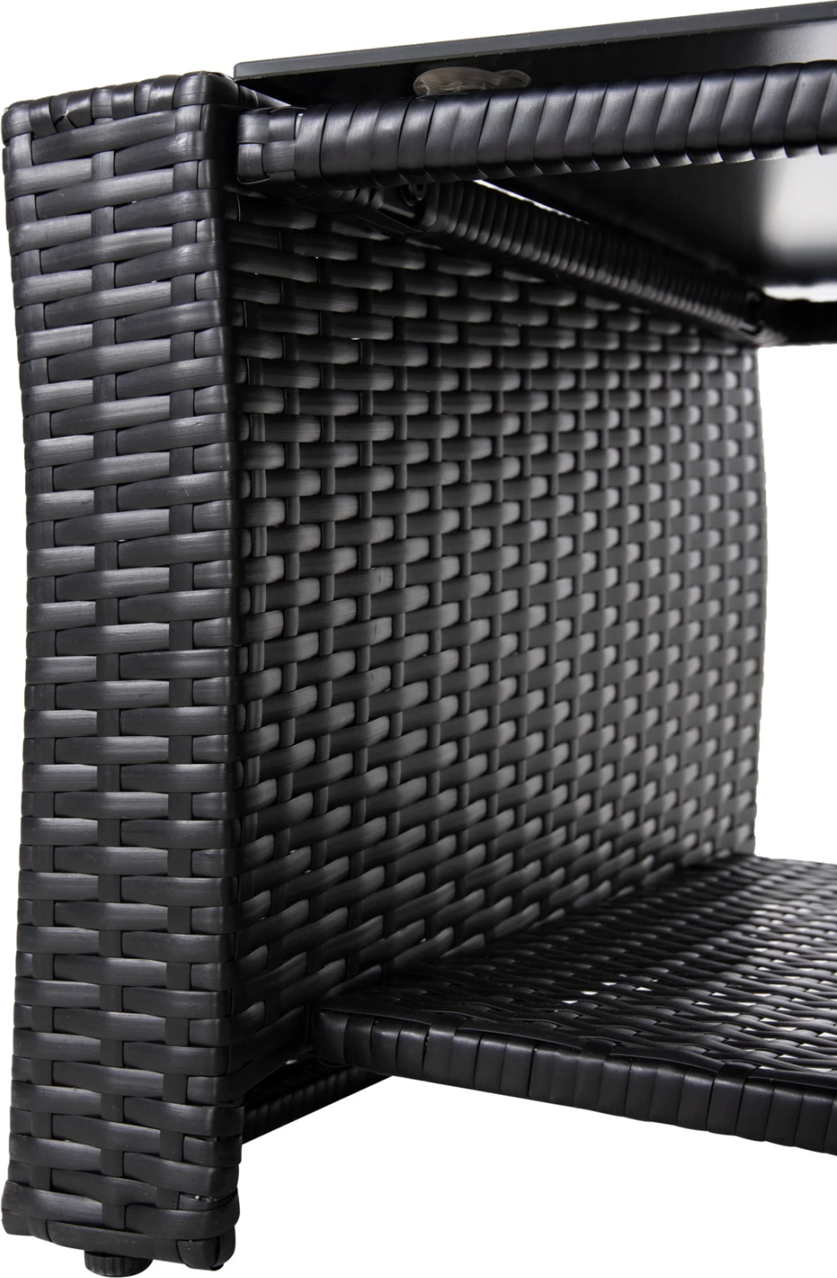 Zunanji salon 4-delni set THORE FH5978 sintetični ratan v antracit-bež blazinah