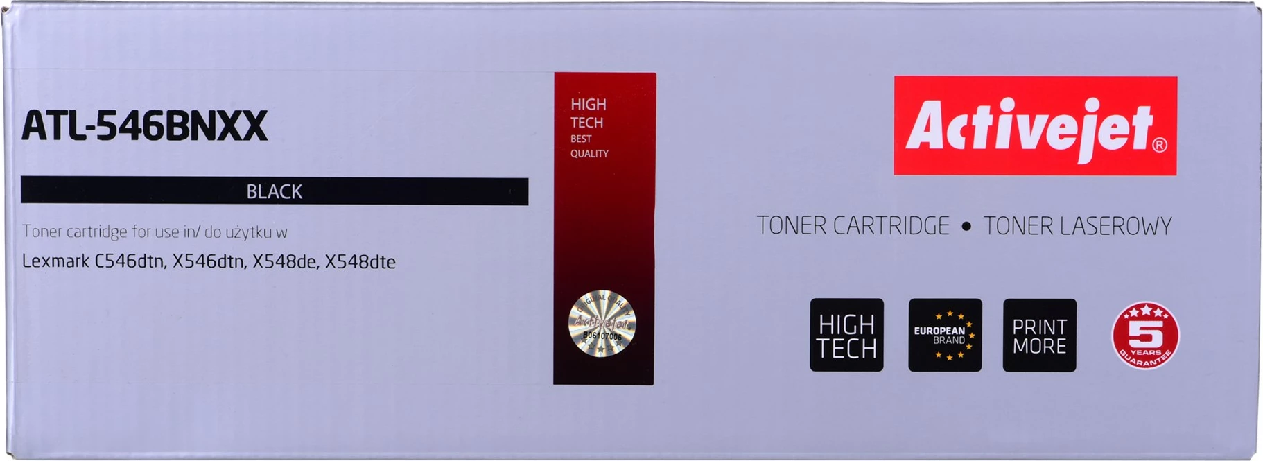 Zamenljiv toner Activejet ATL-546BNXX za tiskalnike Lexmark, črn