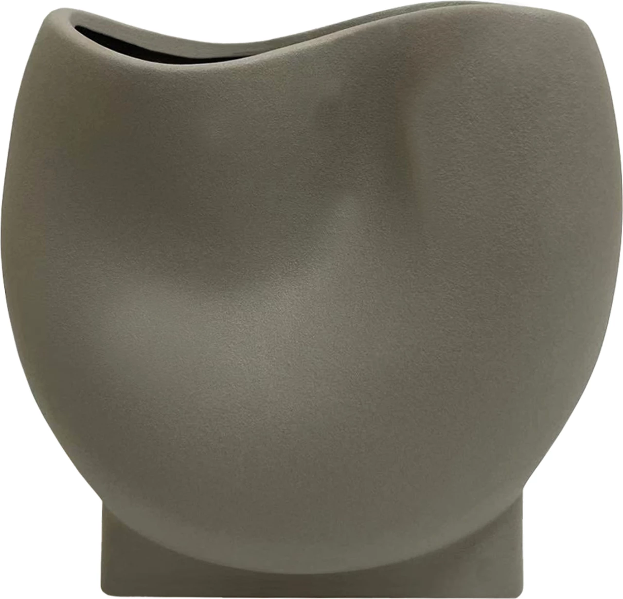 Keramična dekoracija mize glazura FH4610.03 mat siva 26x14x25Hcm