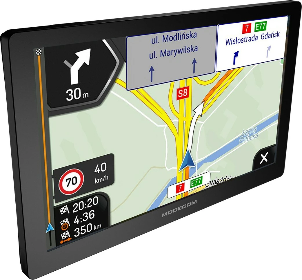 GPS navigacija MODECOM FREEWAY CX 9.4 iGO Truck 9" 16 GB 512 MB RAM, evropske karte, USB‑C, za avto/tovornjak, 1‑letna posodobitev