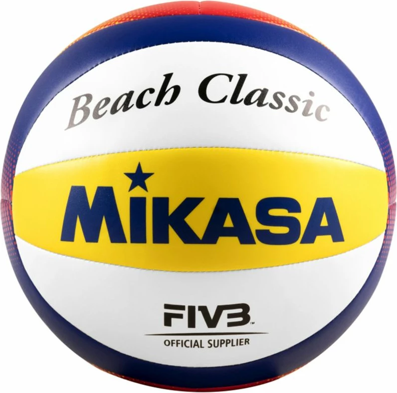 Volejbalna žoga za plažo Mikasa Beach Classic BV552C-WYBR, bela/modra/rumena
