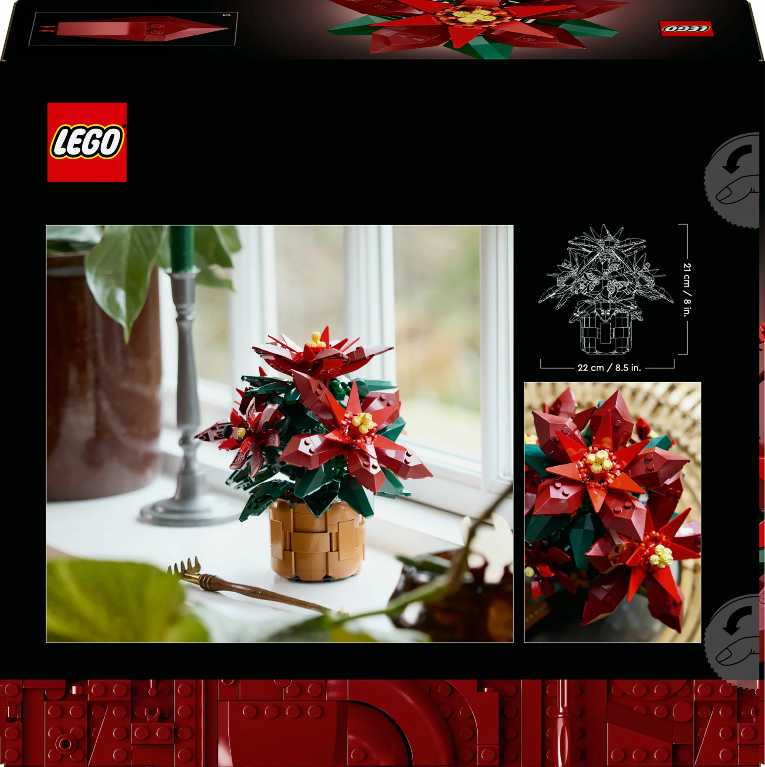 Božična zvezda, 608 kosov, večbarvna, LEGO Icons 10370