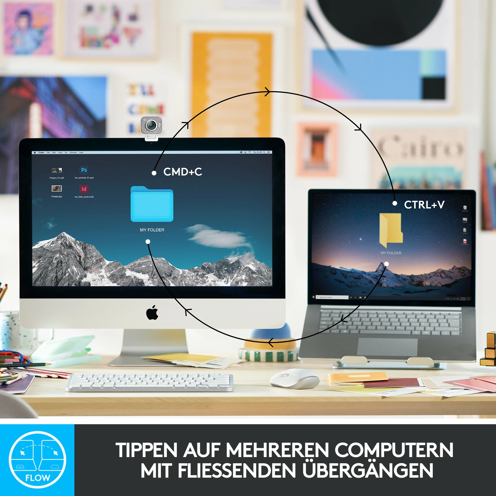 Brezžična osvetljena tipkovnica MX Keys Mini, QWERTZ, LED, grafit - Logitech