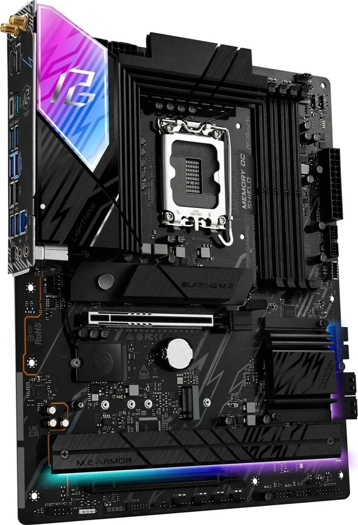 Plošča ASRock B860 Lightning WiFi, ATX, Socket 1851, z WiFi, črna