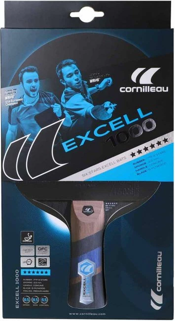 Namiznoteniška loparica EXCELL 1000, Cornilleau, črna