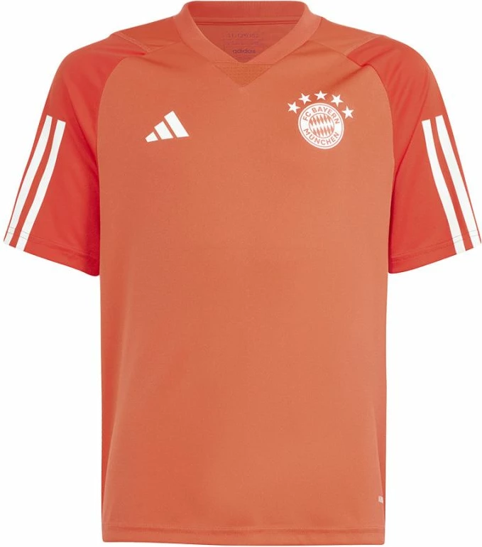 Otroška majica FC Bayern trening, adidas, rdeča