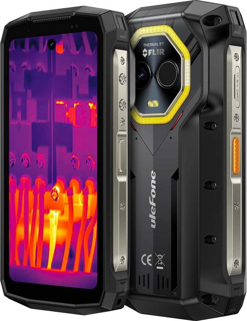 Ultra odporen pametni telefon, Ulefone Armor Mini 20T Pro, 4,7", 8/256 GB, 5G, termična kamera, črn