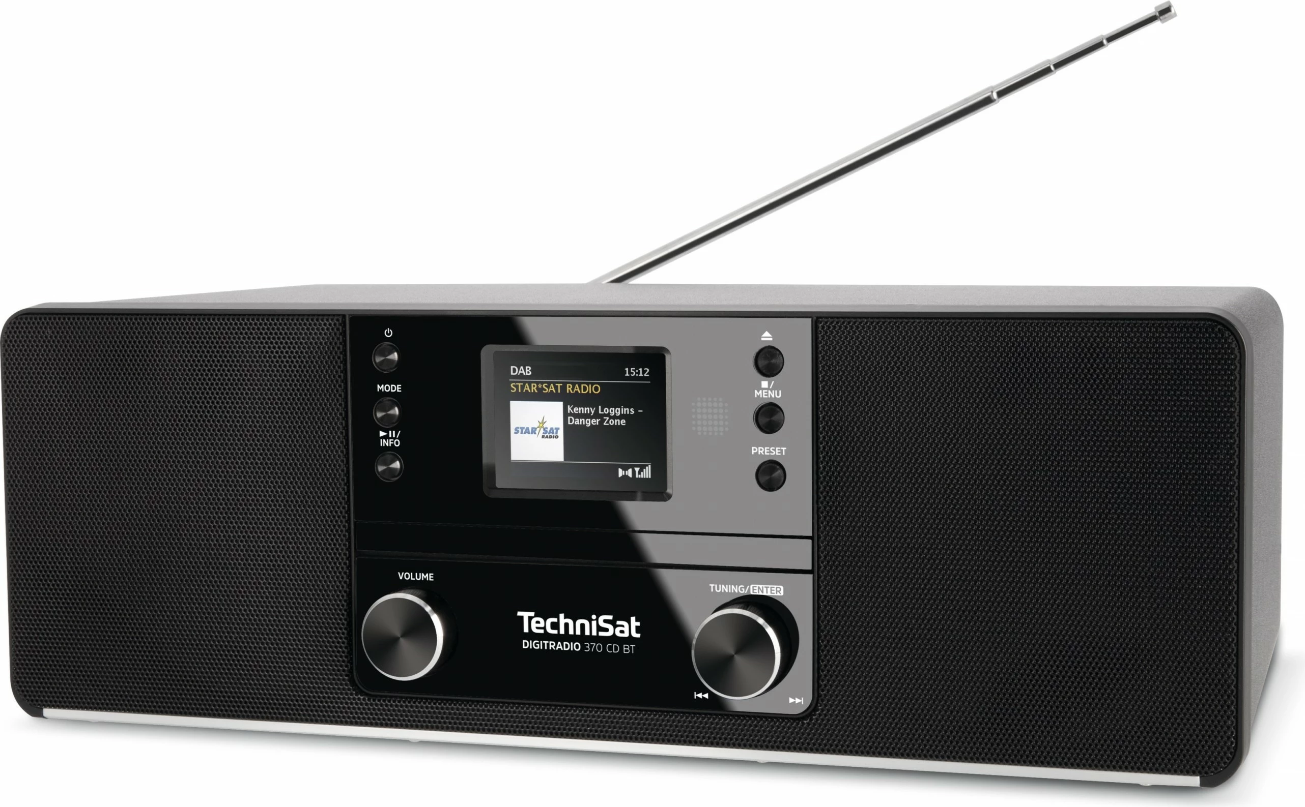 Digitalni radio z CD in Bluetooth TechniSat DigitRadio 370 CD BT, črn